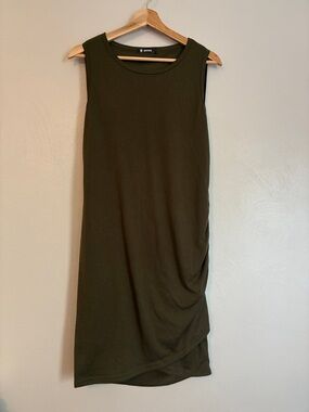 Sleeveless Olive Body Con Dress